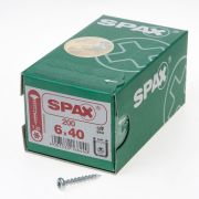 Spax Spaanplaatschroef cilinderkop verzinkt T-Star T30 6.0x40mm (per 200 stuks)