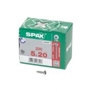 Spax Spaanplaatschroef cilinderkop verzinkt T-Star T20 5.0x20mm (per 200 stuks)