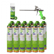 Illbruck Purschuim FM310 750ml met purpistool en reiniger (Set van 12 bussen)