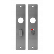 Langschild Vrij-Bezet rvs