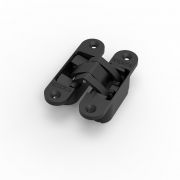 Argenta invisible small - mat zwart RAL 9005 - onzichtbaar en 3D regelbaar scharnier