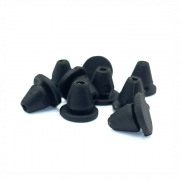 Berkvens Kozijnbuffer zwart - rubber dopjes stalen kozijn - 2mm (per 10 stuks)