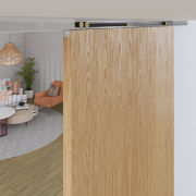 Argenta Xperta schuifdeursysteem 3m rail - Aluminium - Plafondmontage opbouw - Enkele deur - Dubbele softclose - Deurophanging opbouw