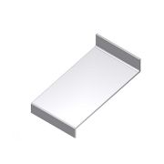 Aluart Waterslagprofiel aluminium brute onbehandeld - hoek 15º - 110mm