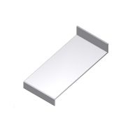 Aluart Waterslagprofiel aluminium brute onbehandeld - v.z.v. slobgaten - hoek 15º -  lengte 6000mm - 180mm