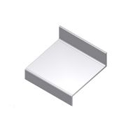 Aluart Waterslagprofiel aluminium brute onbehandeld - hoek 15º - 60mm