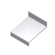 Aluart Waterslagprofiel aluminium brute onbehandeld - hoek 15º -  80mm