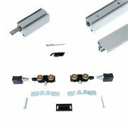 Argenta Xperta schuifdeursysteem 2m rail - Aluminium - Wandmontage met vloerplint - Enkele deur - Deurophanging opbouw