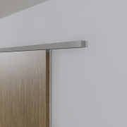 Argenta Xperta schuifdeursysteem 2m rail - Aluminium - Wandmontage met vloerplint - Enkele deur - Dubbele softclose - Deurophanging inbouw auto fix