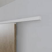 Argenta Xperta schuifdeursysteem 4m rail - Wit - Wandmontage met vloerplint - Dubbele deur - Dubbele softclose - Deurophanging inbouw auto fix