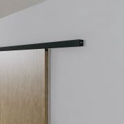 Argenta Xperta schuifdeursysteem 3m rail - Zwart - Wandmontage met vloerplint - Enkele deur - Dubbele softclose - Deurophanging inbouw auto fix
