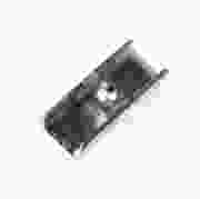 Sluitplaat hout vlak 20mm + pos.nok 8x5 zilve