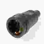 contrastekker zwart rubber 220v