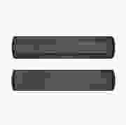 Briefplaat Axa Curve met schacht zwart