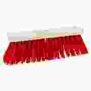 Straatbezem pvc vrij 30cm rood recht