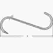 Dulimex DX 225-140T vleeshaak 5.2x140 mm vertind 8000.029.6055