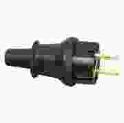 Kopp stekker kunststof RA IP44 zwart