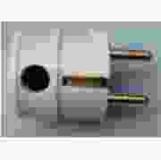 Kopp stekker kunststof RA IP20 haaks arctic wit