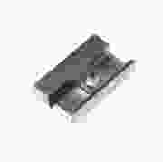 Sluitplaat hout vlak sponning 30mm zilv.