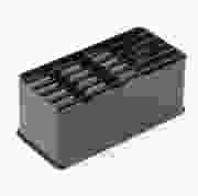 Ubbink VLOERVENT ® (WF) muurrooster kunststof zwart (Alleen rooster)