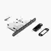 Intersteel magneet woningbouw loopslot met zwarte voorplaat 20X175 mm, inclusief sluitkom