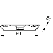 I.s.-valsluitplaat onder hout infrees 4mm rs