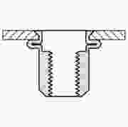 Masterfix Blindklinkmoer M4x10mm - staal (verzinkt) - verzonken kop (klein) (Per 250 stuks)