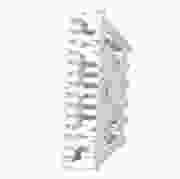 Stootvoegrooster Bijenbekje rvs 50mm RAL9010 zuiverwit