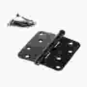 Intersteel Kogelscharnier rondehoeken 89x89x2.5 roestvaststaal zwart