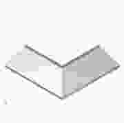 Aluart Gelaste uitwendige hoek brute onbehandeld - 500 x 500mm 90º - voor waterslagprofiel - 120mm