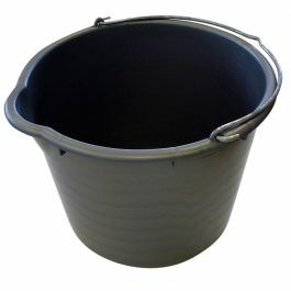 Gripline Eimer Mit Knopfbügel, 12 Liter – Schwarz, Robust, Mit Liter-Skala, Blauer Engel Zertifiziert
