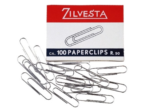 Paperclips zilvesta r2 staal (100)