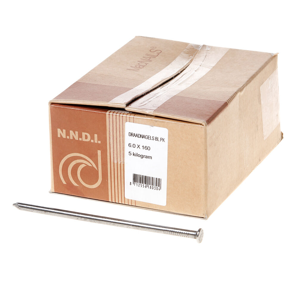 Draadnagel pk blank 6.0x160mm afbeelding