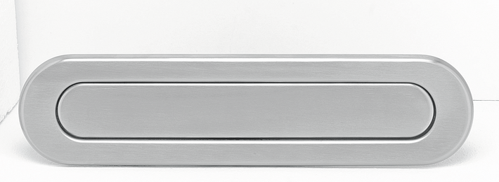 Briefplaat ovaal rvs 35375 afbeelding