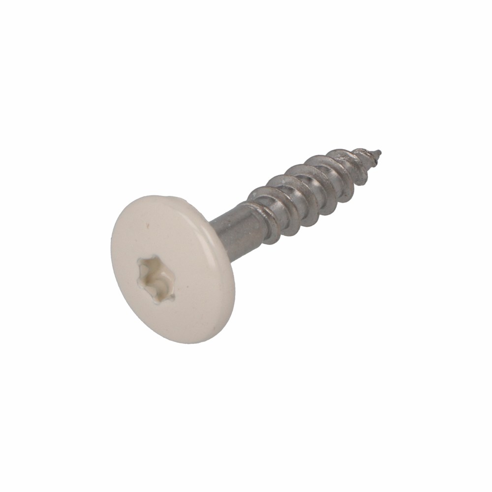 Dak&gevel kleurkopschroef rvs-a2 beige ral1013 4.8x25 (50)