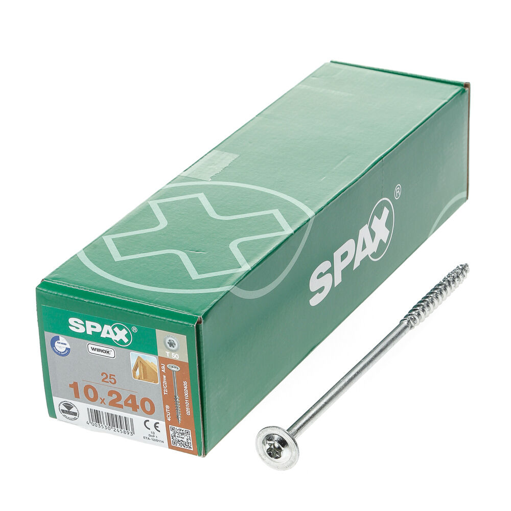 Spax-s tellerkopf t50 wirox 10x240 afbeelding