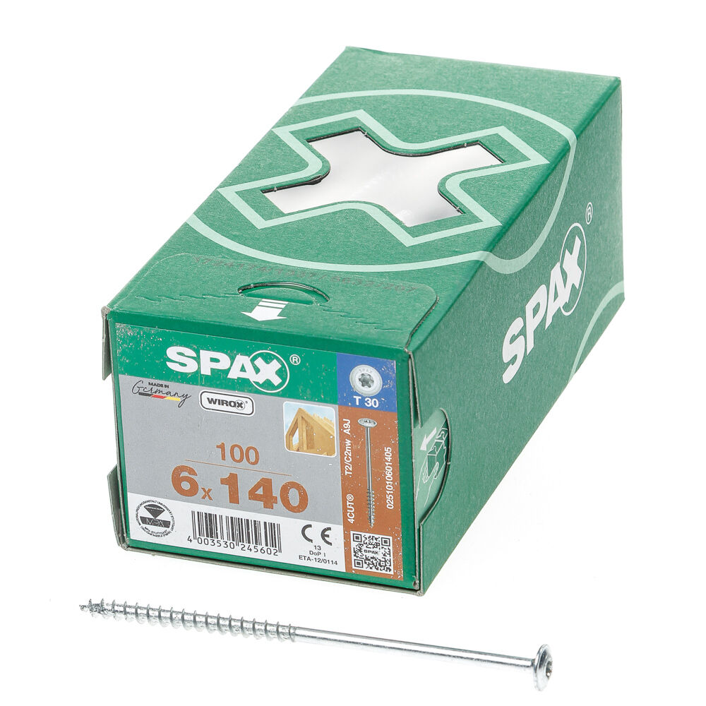 Spax-s tellerkopf t30 wirox 6x140 afbeelding