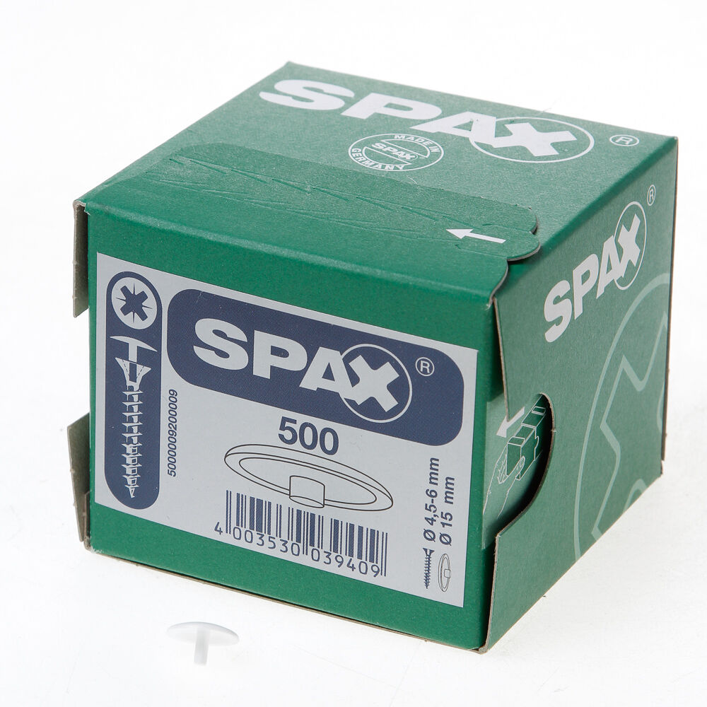 Afdekkap wit spax boorkopschroef afbeelding