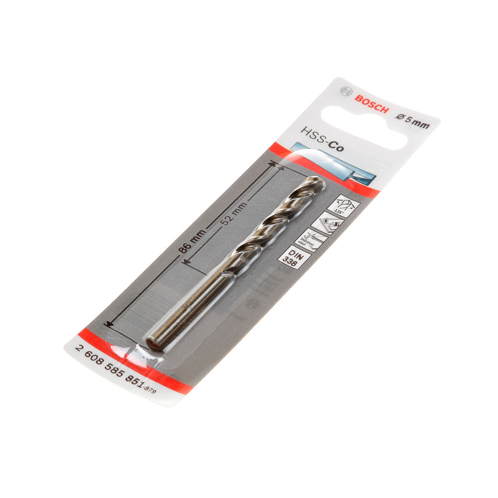 Metaalboor 5,0mm HSS-Co (1st) afbeelding