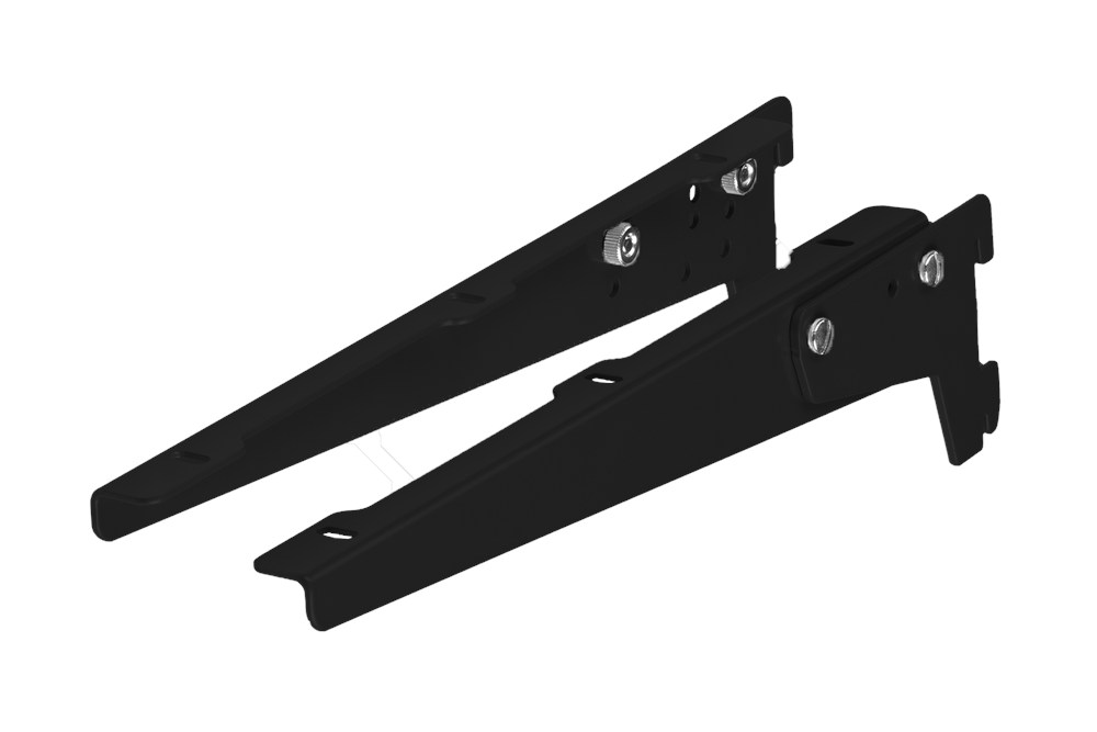 Drager verstelbaar / 400mm / zwart gelakt