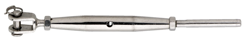 Spanschroef / M20-10 mm / gaffel-terminal / RVS AISI 316