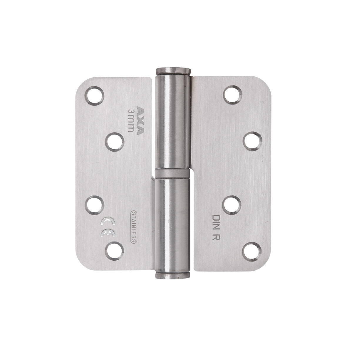 Paumelle rvs rh rs 89x 89 geborst. afbeelding