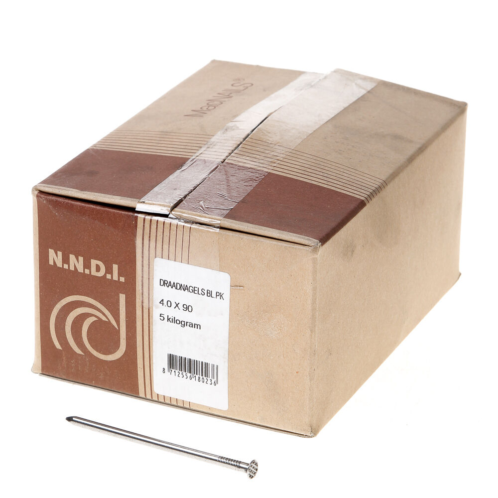 Draadnagel pk blank 4.0x 90mm afbeelding