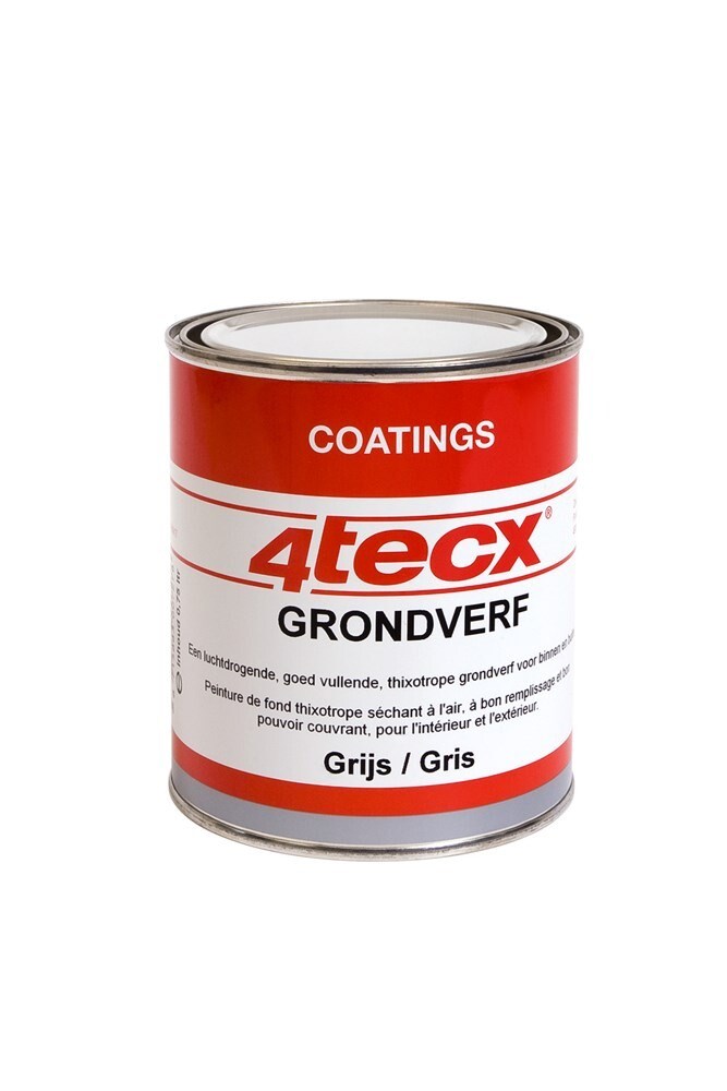 4tecx Grondverf grijs 0,75ltr