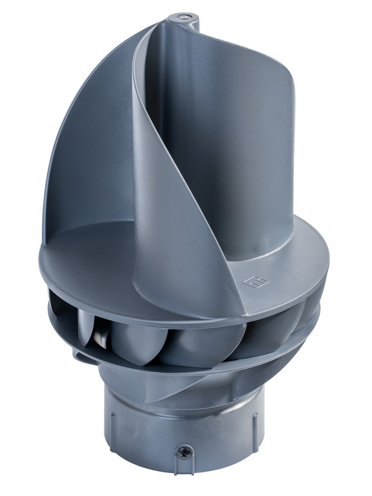 Silairo windgedreven ventilator 110/125 d.gr.