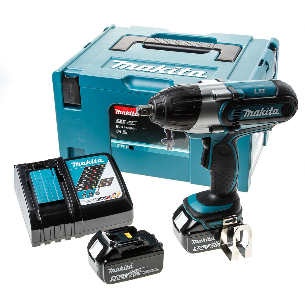 Makita slagmoersl.dtw450rtj 18V 5.0ah(2) afbeelding