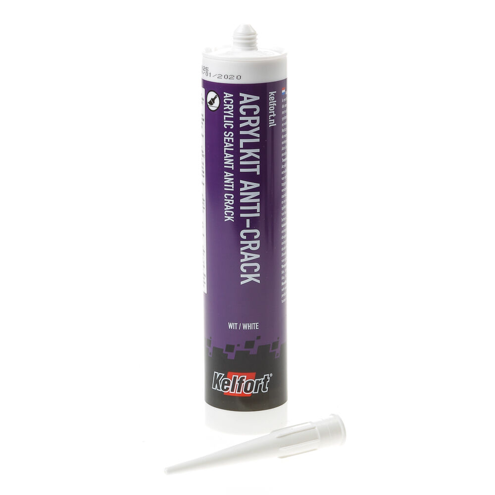 Acrylkit-w wit anti-crack 310ml afbeelding
