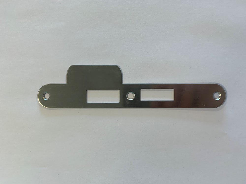 4tecx Sluitplaat RVS tbv veiligheidsslot 119/17U steekmaat pc 55mm sluitplaat rond draairichting 2 links