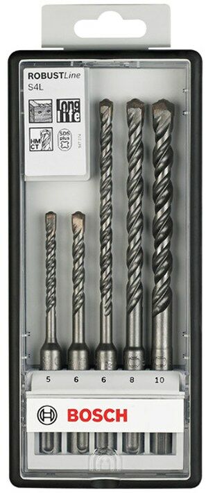 Sds plus-5 borenset dlg 5-6-6-8-10mm afbeelding