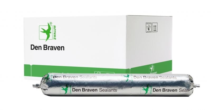 ZWALUW DEN BRAVEN BUTYLENE-X 1-component kit grijs worst 550 ml afbeelding
